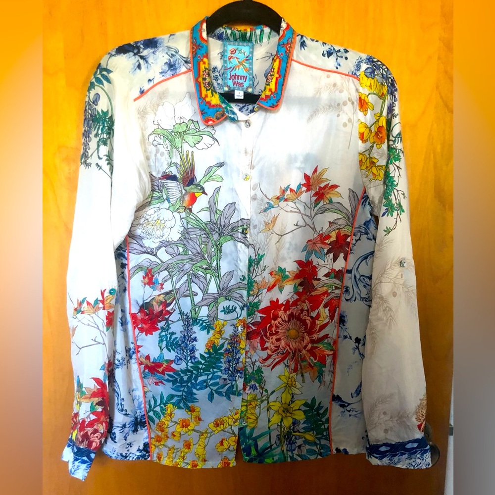 Johnny Was Amelia Blouse Size S